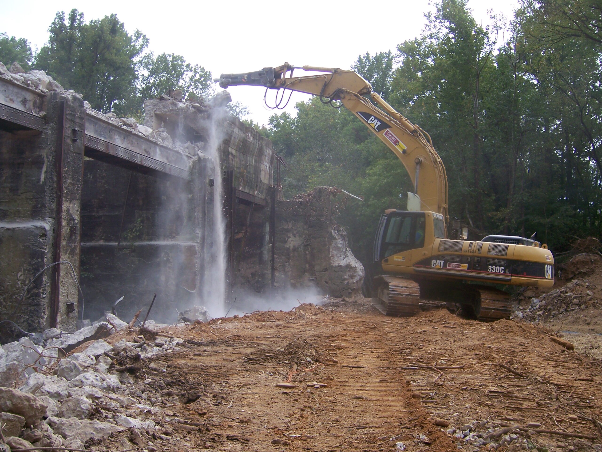 Buckhorn Dam during construction